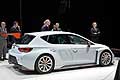 Seat Leon Cup Racer vista laterale al Salone Internazionale dellAutomobile di Ginevra 2014