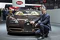 Dr. Wolfgang Schreiber e la Bugatti Veyron Grand Sport Vitesse Rembrandt al Salone di Ginevra 2014