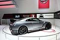 Vista laterale della Nissan GT-R Nismo nello stand di Ginevra