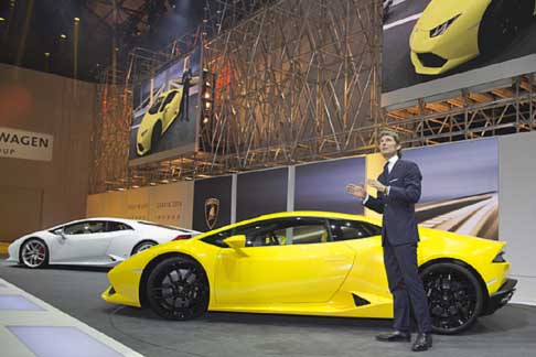 Lamborghini - Stephan Winkelmann, Presidente e Amministratore Delegato di Automobili Lamborghini, presenta la nuova supercar Huracan LP 610-4