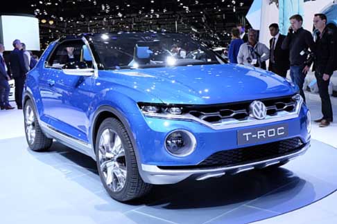 Volkswagen - Il futuro  rappresentato dalla concept T-ROC, che anticipa levoluzione dei suv della gamma di Wolfsburg.