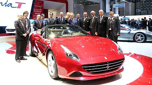 Ferrari - Lultima nata della numerosa famiglia Ferrari  la California T, presentata in veste di premiere assoluta nellimportante vetrina di Ginevra.