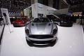 Aston Martin Vanquish Centenary frontale e panoramica stand al Ginevra Motor Show 2013