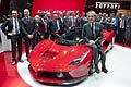 Ferrari LaFerrari press day con Luca Cordero di Montezemolo e tutto lo staff del cavallino