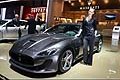 Maserati GranTurismo MC Stradale super sportiva e girl al Ginevra Motorshow 2013