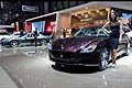 Maserati Quatroporte e hostess al Ginevra Motorshow 2013