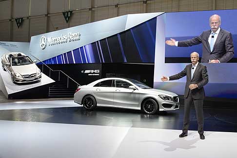 Mercedes-Benz - Dieter Zetsche, Chairman of the Board of Management of Daimler AG and Head of Mercedes-Benz Cars presenting new Mercedes CLA