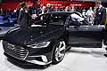 Audi Prologue Avant super green equipaggiata con una propulsione ibrida con 455 CV