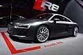 Audi R8 V10 vista latetrale al Ginevra Motor Show 2015