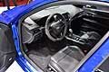  Cadillac ATS blu elettrico particolare interni all'Auto Show di Ginevra 2015