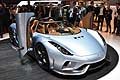 Koenigsegg Regera sport car al Ginevra Motor Show 2015