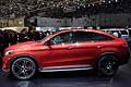 Mercedes GLE 450 AMG Coupe profilo laterale al Salone di Ginevra 2015