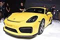 Porsche Cayman GT4 anteriore al Salone Internazionale dell'Auto di Ginevra 2015