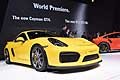 Porsche Cayman GT4 auto sportiva all'Auto Show di Ginevra 2015