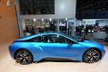 BMW i8 nello stand di Ginevra, vista laterale