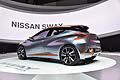 Ispirata al modello presentato al Salone di Tokyo 2013 IDx, la Nissan Sway sviluppa il design interno della plancia con effetto di planata.