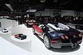 Panoramica supercar Bugatti al Ginevra Motor Show 2015