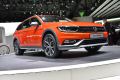 Vista frontale della nuova Volkswagen Passat Alltrack al Salone di Ginevra