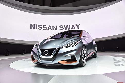 Nissan  - Anticipa il design delle compatte di futura produzione, la Nissan Sway presentata in anteprima al Salone di Ginevra. La vettura  stata progettata per accontentare il gusto degli automobilisti europeo, puntando su una linea dinamica e accattivante