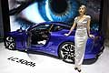 Lexus LC 500h and model in Geneva Motor Show 2016