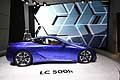 Lexus LC 500h vista laterale al Salone Internazionale di Ginevra 2016