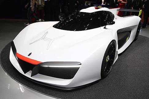 Pininfarina - La Pininfarina H2 Speed  una visione innovativa di unauto da pista ad alte prestazioni basata su una rivoluzionaria tecnologia a idrogeno fuel cell sperimentata da GreenGT.