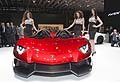 Girls e la Lamborghini Aventador J al Ginevra Motor Show 2012