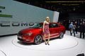 Seat Toledo con hostess al Salone di Ginevra 2012