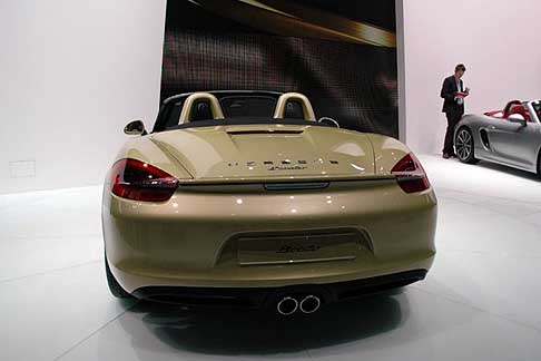 Porsche - Vettura Porsche Boxster posteriore al Ginevra Motorshow 2012 -  salon-auto.ch