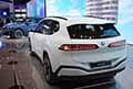 BMW iX3 50 X-Drive bianca posteriore vettura esposta a Monaco di Baviera in Germania per il IAA Mobility 2025. Scopri le Foto!