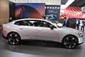 Volvo ES90 vista laterale SDV (Software Defined Vehicle) e che fonde elementi di berlina, fastback e SUV allIAA Mobility 2025 a Monaco di Baviera. Scopri la Volvo ES90 nuova cattegoria di veicoli SDV. Scopri le Foto esclusive di Automania!