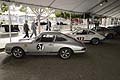 Porsche race old cars at the Los Angeles Auto Show 2013