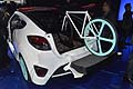 Veloster C3 Roll Toped concept con particolare tetto apribile automatico che la scoperchia fino al lunotto con attacco porta bike