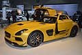 Supercar Mercedesz SLS AMG Coup Black Series ali di gabbiano al Los Angeles International LA Auto Show 2012