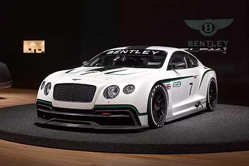 Bentley - Bentley Continental GT3 Concept con motore in grado di erogare 625 CV che raggiunge una velocit max di 329 km/h