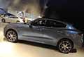 Suv Maserati Levante GT Hybrid fiancata laterale allo Showroom Maserati al Motor Valley Fest 2021 di Modena