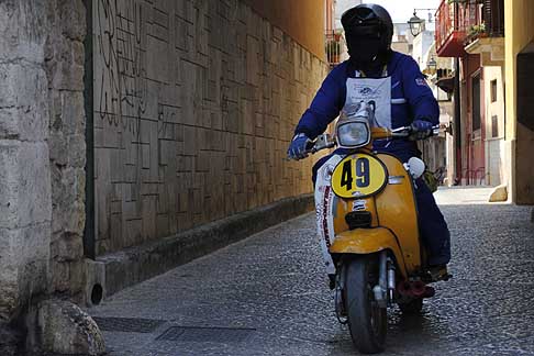 Milano Taranto 2015 - Innocenti Lambretta DL 200cc biker Turner Steve (GB)