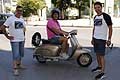 Lambretta Innocenti Gorlden Special 150cc del 1964 e staff sicurezza stradale Milano Taranto tappa di Acquaviva delle Fonti