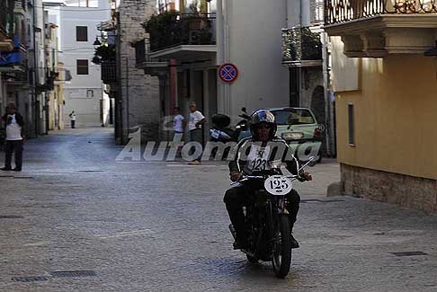 Rievocazione storica moto storiche - Leiser Andre bike Motosacoche 314 Grand Sport 346cc vincitore Classe 350cc della Milano Taranto 2016