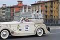 Lancia Augusta Cabriolet pilota Cruyt Dominique e navigatore Bossaert Micheline a Pisa per le Mille Miglia 2014