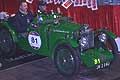 Auto storica MG Midget Compressore con il driver Ford Richard e codriver Watts Patrick a Roma alle 1000 Miglia 2014