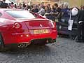 Le Ferrari che sfilano a roma prima delle auto depoca in gara