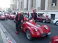 Ferrari 225 Export 1952 con il pilota britannico Marc Newson e il copilota americano Phil Poynter