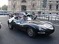 Jaguar C-Type auto storica del 1956 categoria Sport con la coppia Britannica Frank Klaas e Charlie Turner