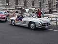 Mercedes 300 SL W198-I ali di gabbiano del 1955 con equipaggio tedesco Peter Van Huellen e Juergen Flimm