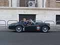 Auto storica Triumph TR3 Sports 20 del 1957 con la coppia norvegese Theo van Esch e la signora Edith van Esch