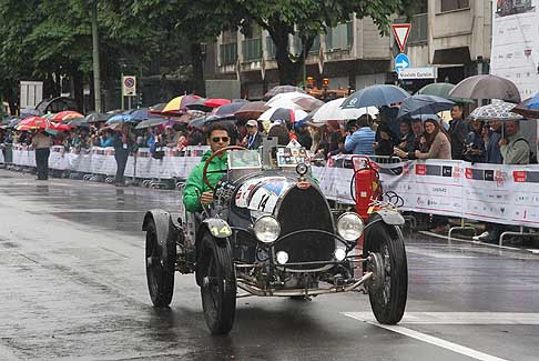 Mille Miglia 2016 - Bugatti T 23 Brescia driver Sielecki Mathias alla 1000 Miglia 2016