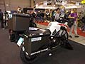 Moto Yamaha Super Tenere con portapacchi al Motodays 2012