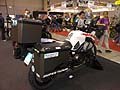 Moto Yamaha Super Tenere con portapacchi al Motodays 2012