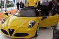 Alfa Romeo 4C Spider anteriore al Bologna Motorshow 2016